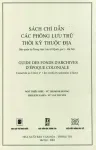 Sách chỉ dẫn các phông lưu trữ thời kỳ thuộc địa