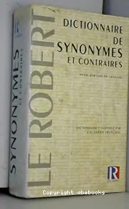 Dictionnaire des synonymes et contraires