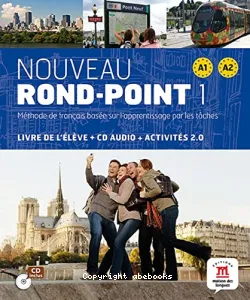 Nouveau rond-point 1 A1-A2, méthode de français basée sur l'apprentissage par les tâches