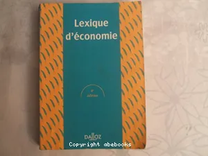 Lexique d'économie