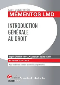 Introduction générale au droit