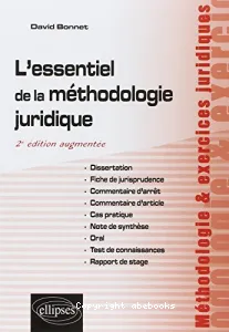 essentiel de la méthodologie juridique (L')