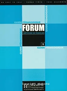 Forum 1, méthode de français