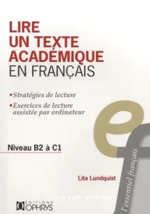 Lire un texte académique en français