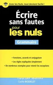 Écrire sans fautes pour les nuls