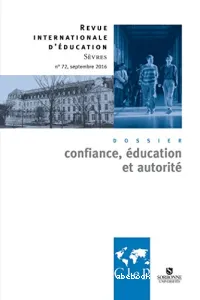 Confiance, éducation et autorité