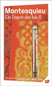 De l'esprit des lois