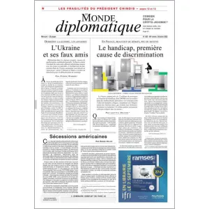 Le Monde diplomatique, 823 - Septembre 2022 - Le handicap, première cause de discrimination