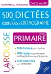 500 dictées et exercices d'orthographe école primaire