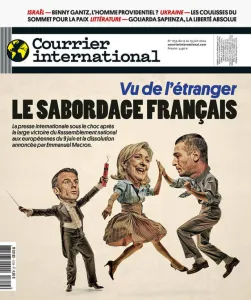 Courrier international, 1754 - du 13 au 19 Juin 2024 - Le sabordage français vu de l'étranger