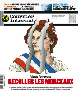 Courrier international, 1758 - du 11 au 17 Juillet 2024 - Vu de l'étranger : en France, recoller les morceaux