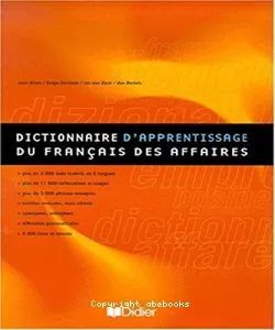 Dictionnaire d'apprentissage du français des affaires