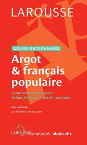 Argot et français populaire