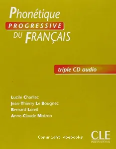 Phonétique progressive du français, triple CD audio niveau débutant