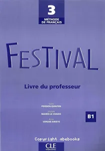 Festival 3 B1 méthode de français