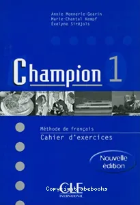 Champion 1 méthode de français