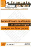 Apprentissages des langues et technologies: usages en émergence