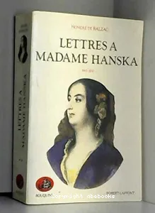Lettres à Madame Hanska